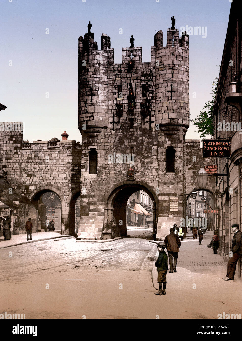 Micklegate Bar, York, North Yorkshire, Angleterre Banque D'Images