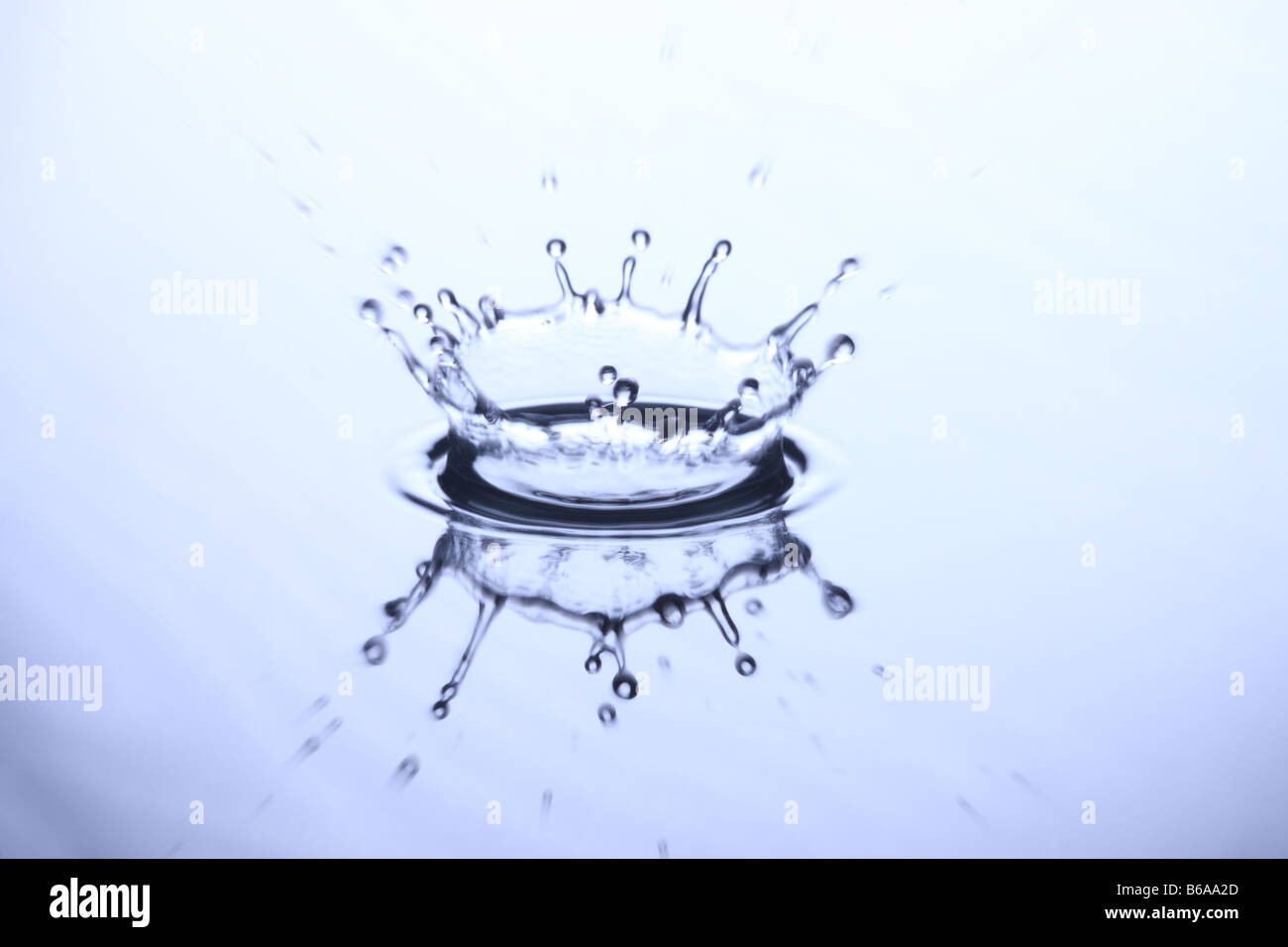 Splash de récupération d'eau Banque D'Images