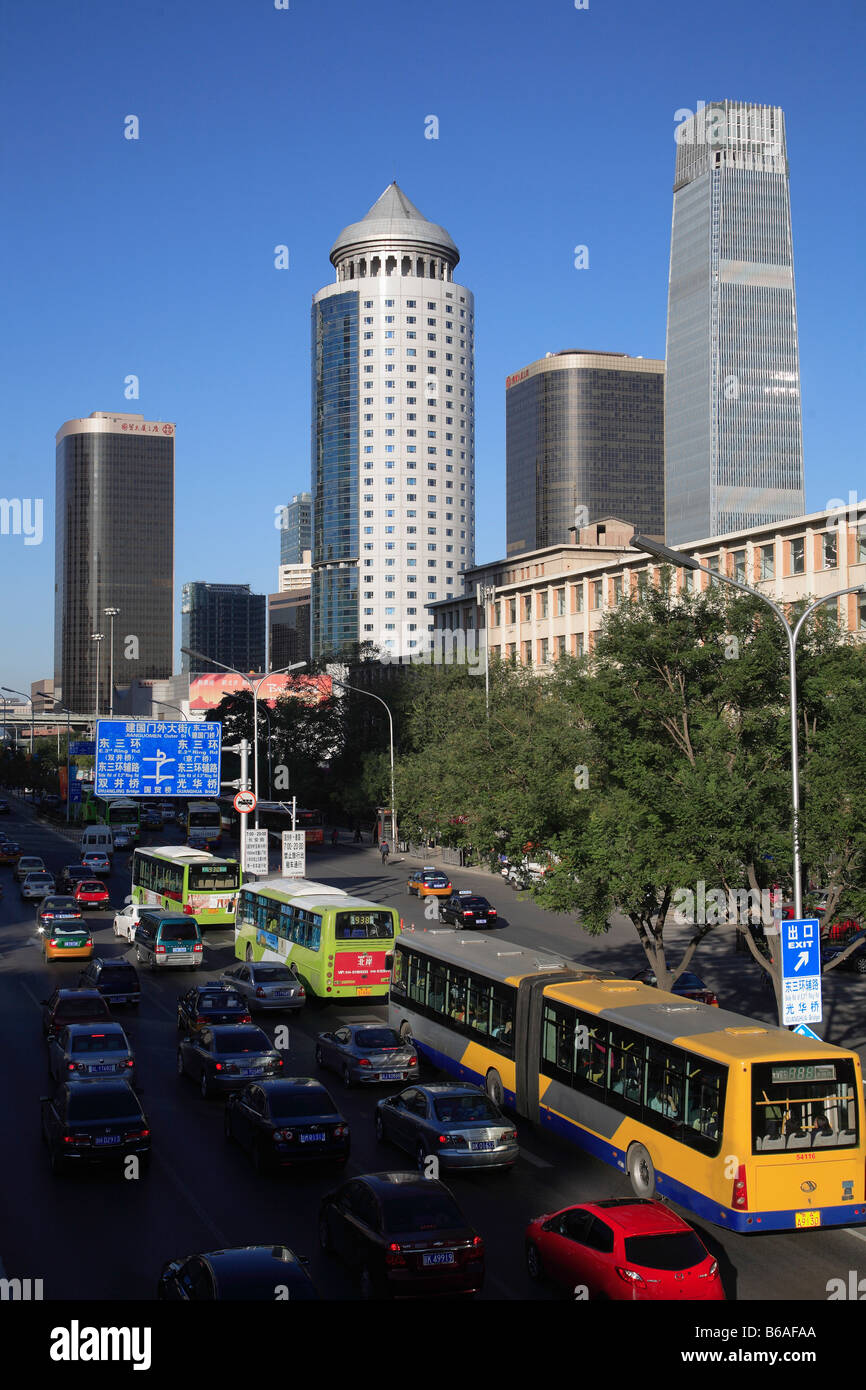 Chine Pékin Central Business District skyline Banque D'Images