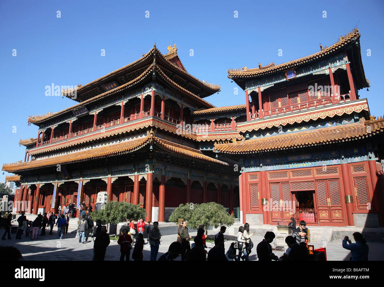 Chine Beijing Lama Temple Yonghegong Banque D'Images