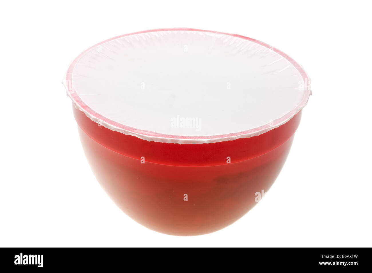 Le pudding de Noël dans un récipient hermétique en plastique pour la cuisson Banque D'Images