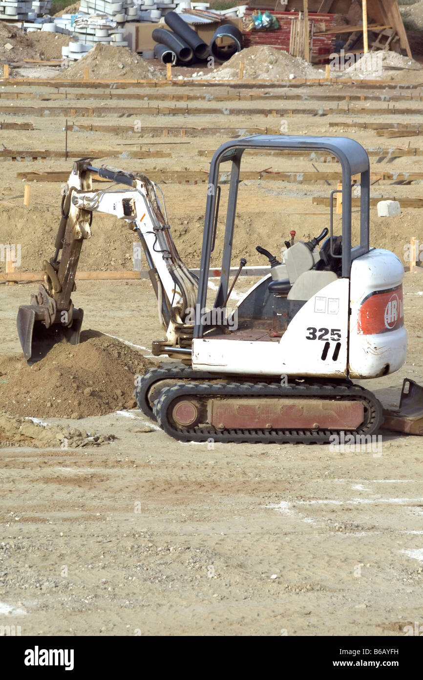 Mini-pelle Bobcat 325 Banque D'Images