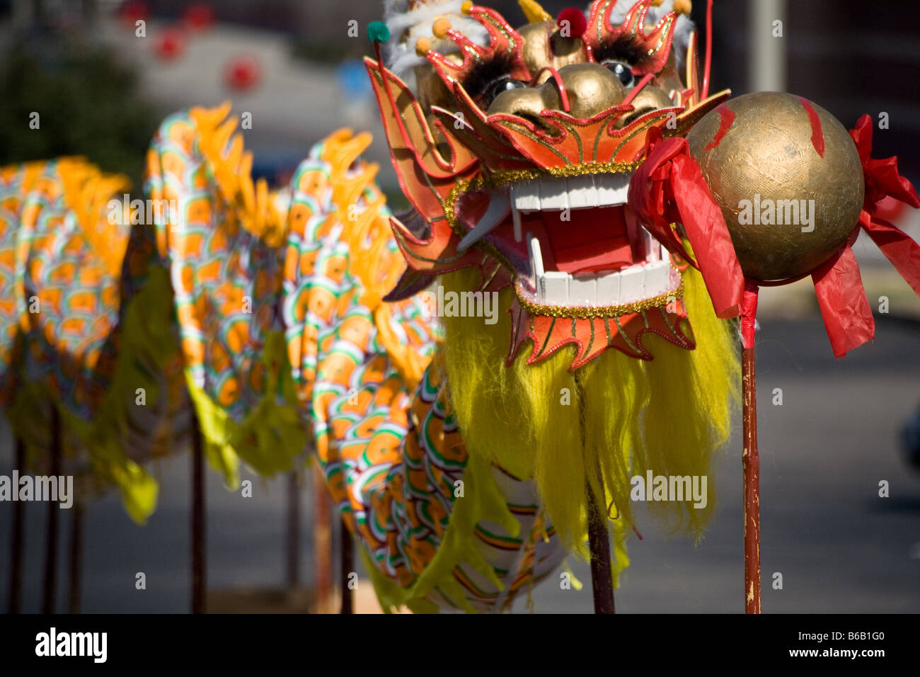 Dragon du nouvel an chinois Banque D'Images
