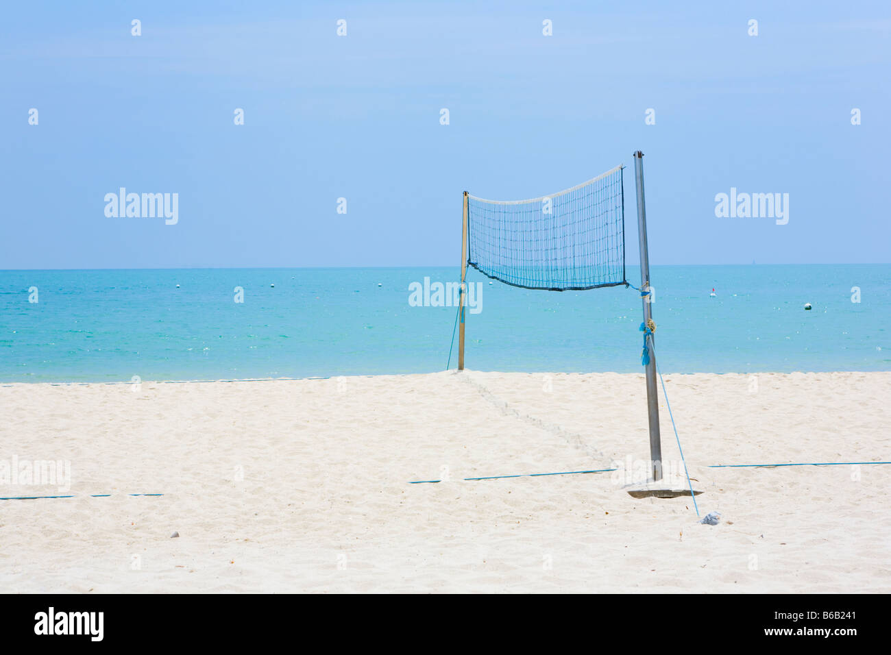 Filet de volley-ball de plage Banque D'Images