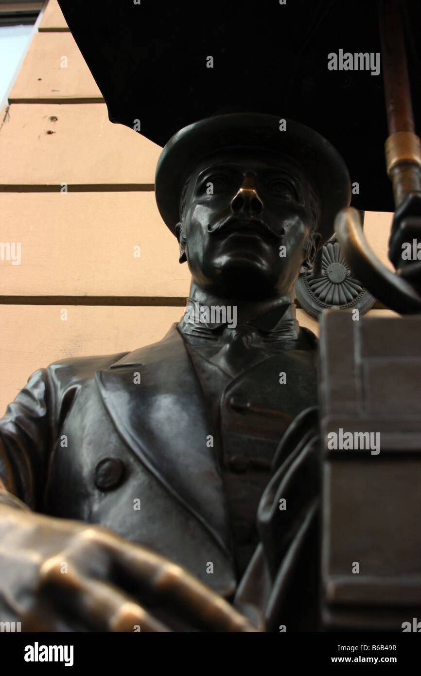 Sculpture de photographe, Saint-Pétersbourg, Russie Banque D'Images