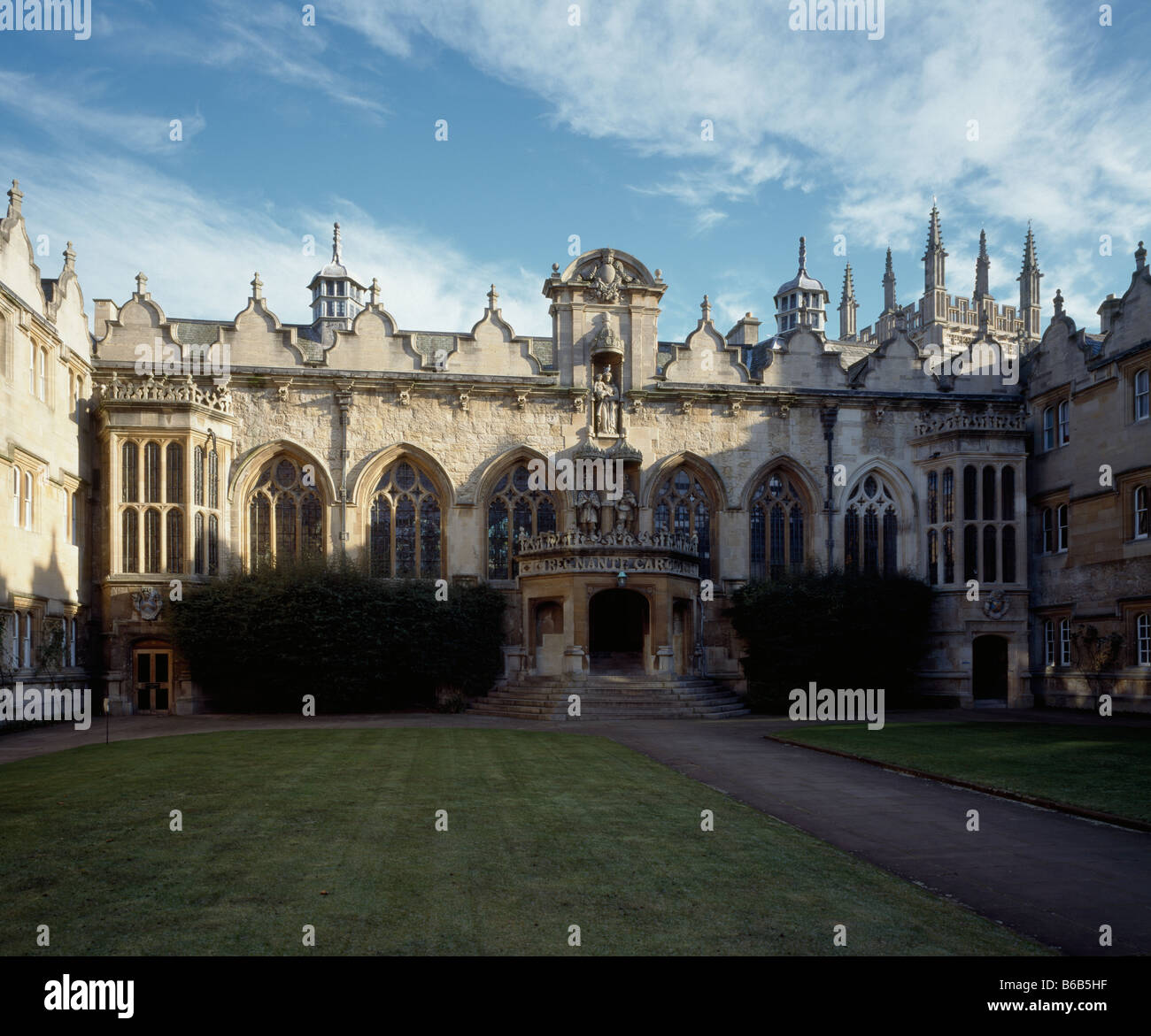 L'Oriel College d'Oxford/Quad Banque D'Images