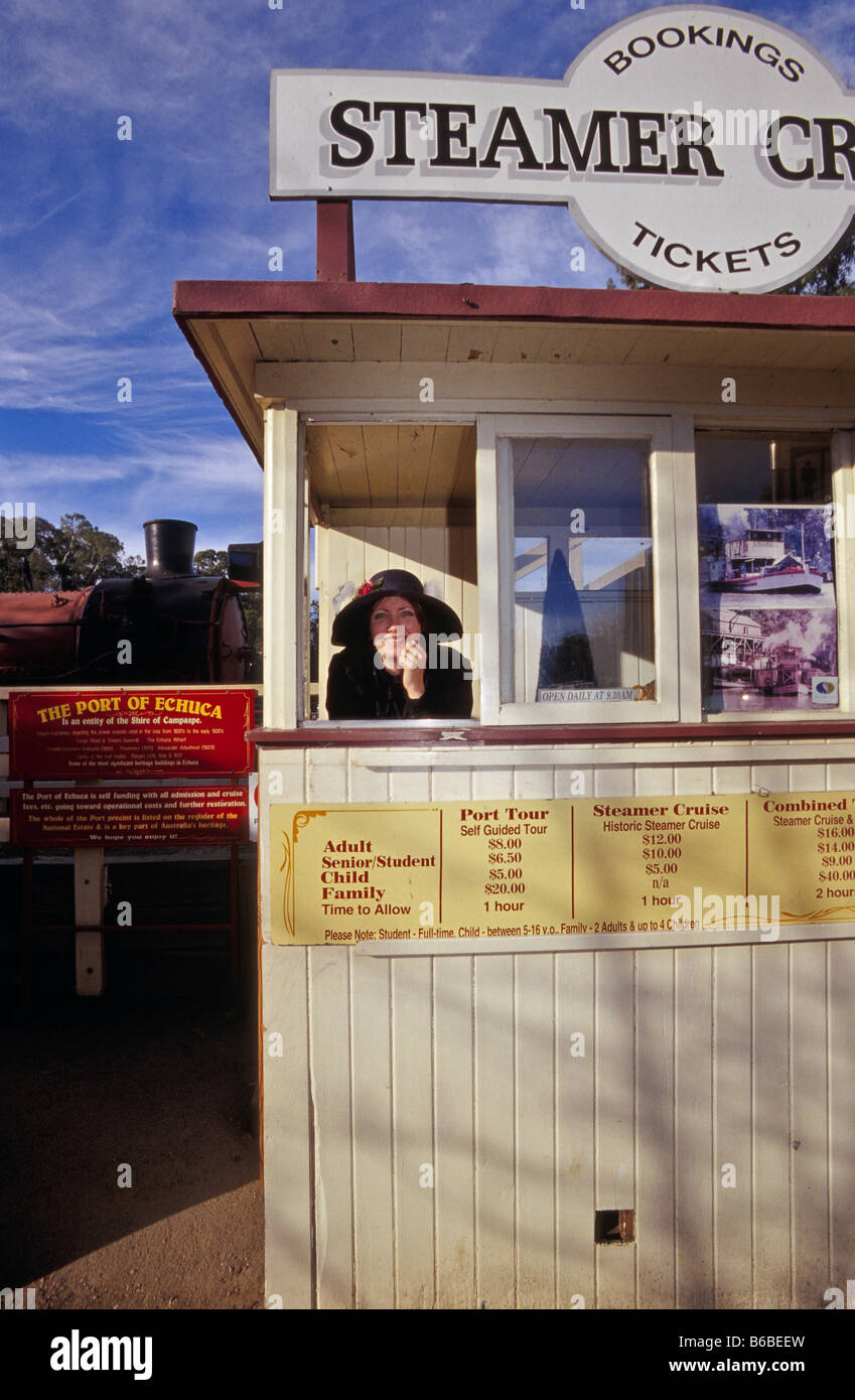 Bateau à aubes, Echuca, Australie Banque D'Images