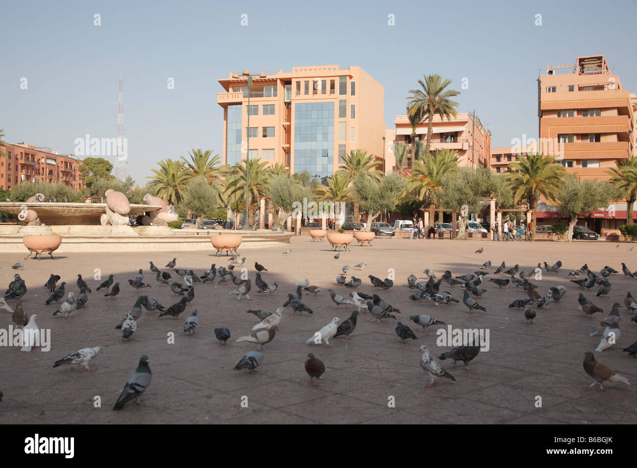 City Park, Ville nouveau, Marrakech, Maroc, Afrique Banque D'Images