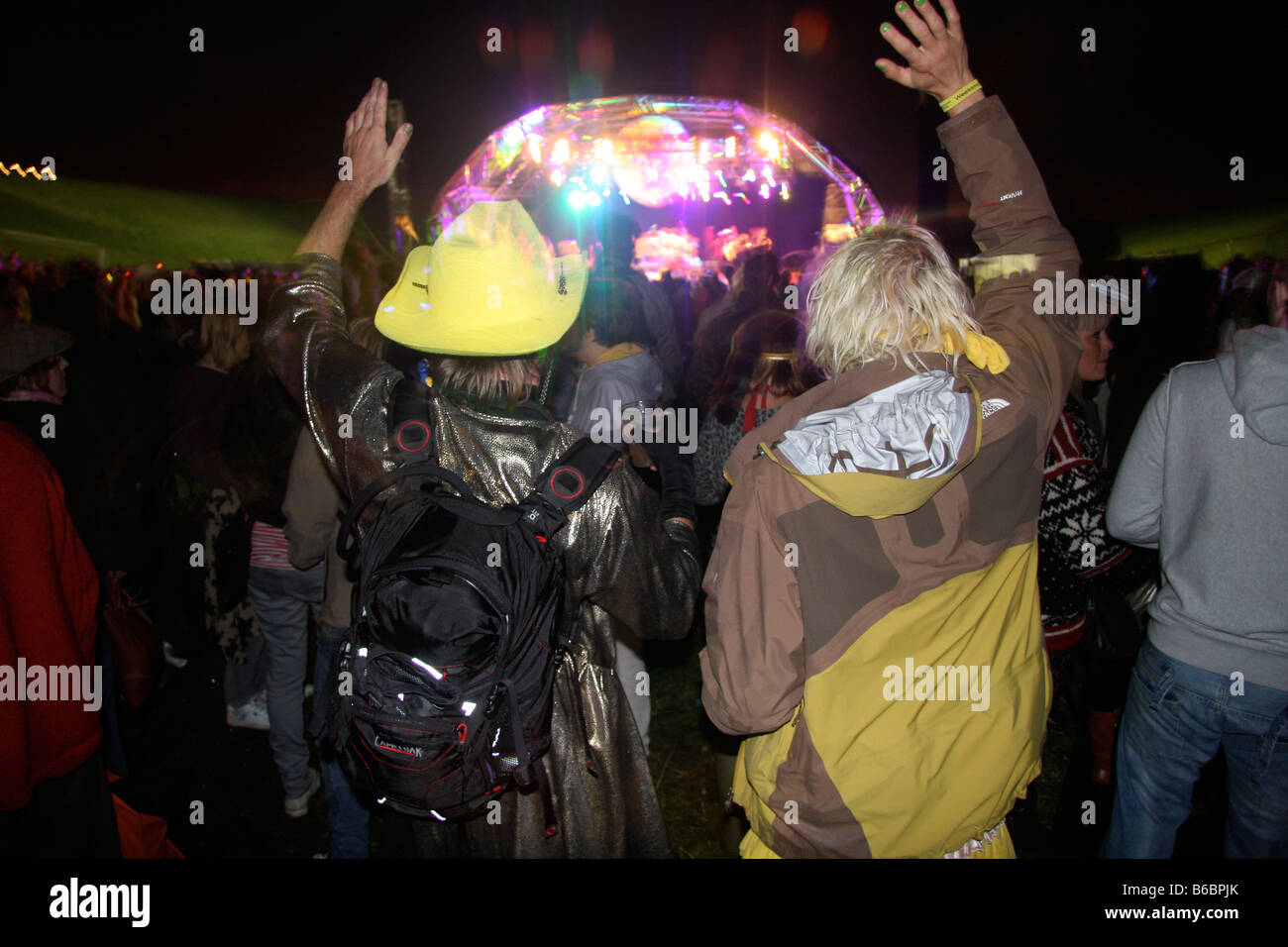 Fêtards, DES FANS DE MUSIQUE BEACHDOWN BRIGHTON FESTIVAL DEVILS DYKE ,DANCE ÉVÉNEMENT EN DIRECT Banque D'Images