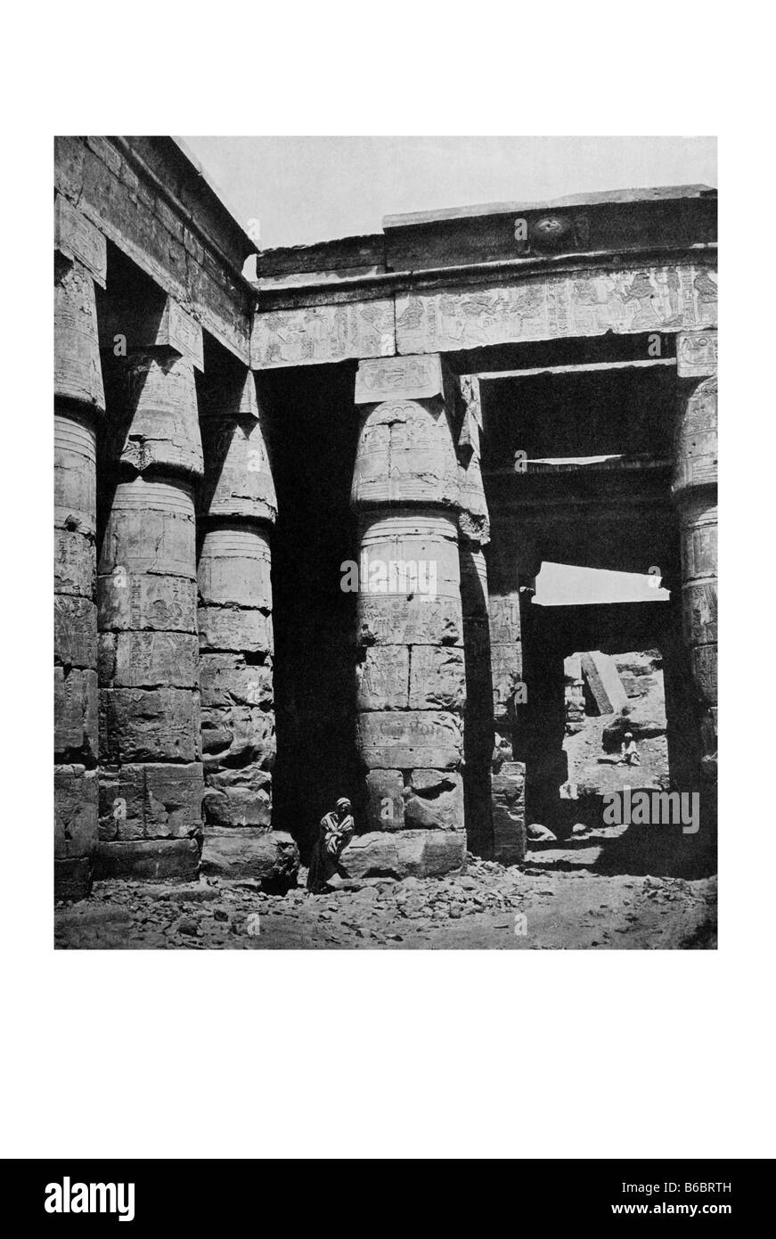 Lieu temple de Karnak Chous à propos de 1180 bc 1914 image Banque D'Images
