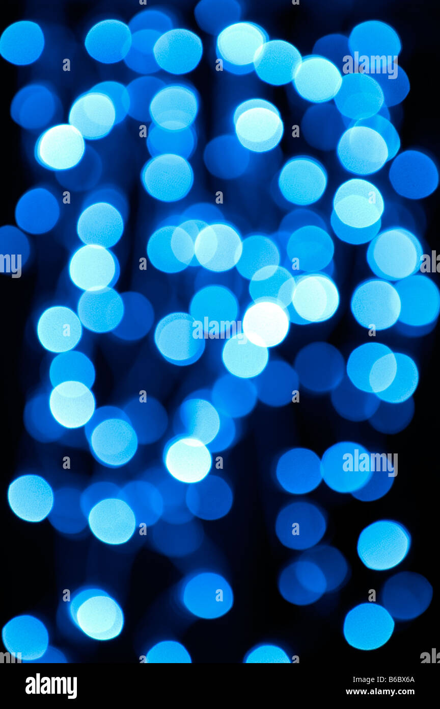 Lumières bleues Banque D'Images