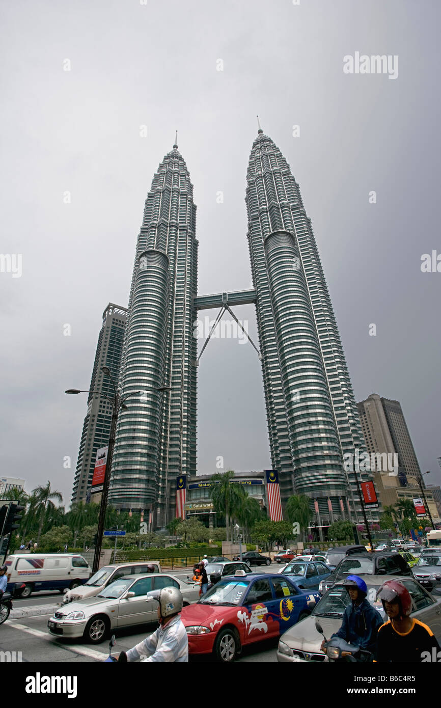 La Malaisie, Kuala Lumpur, Tours Jumelles Petronas Banque D'Images