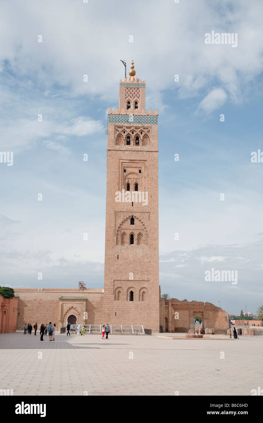 Mosquée de la koutoubia, Marrakech, Maroc, Afrique Banque D'Images