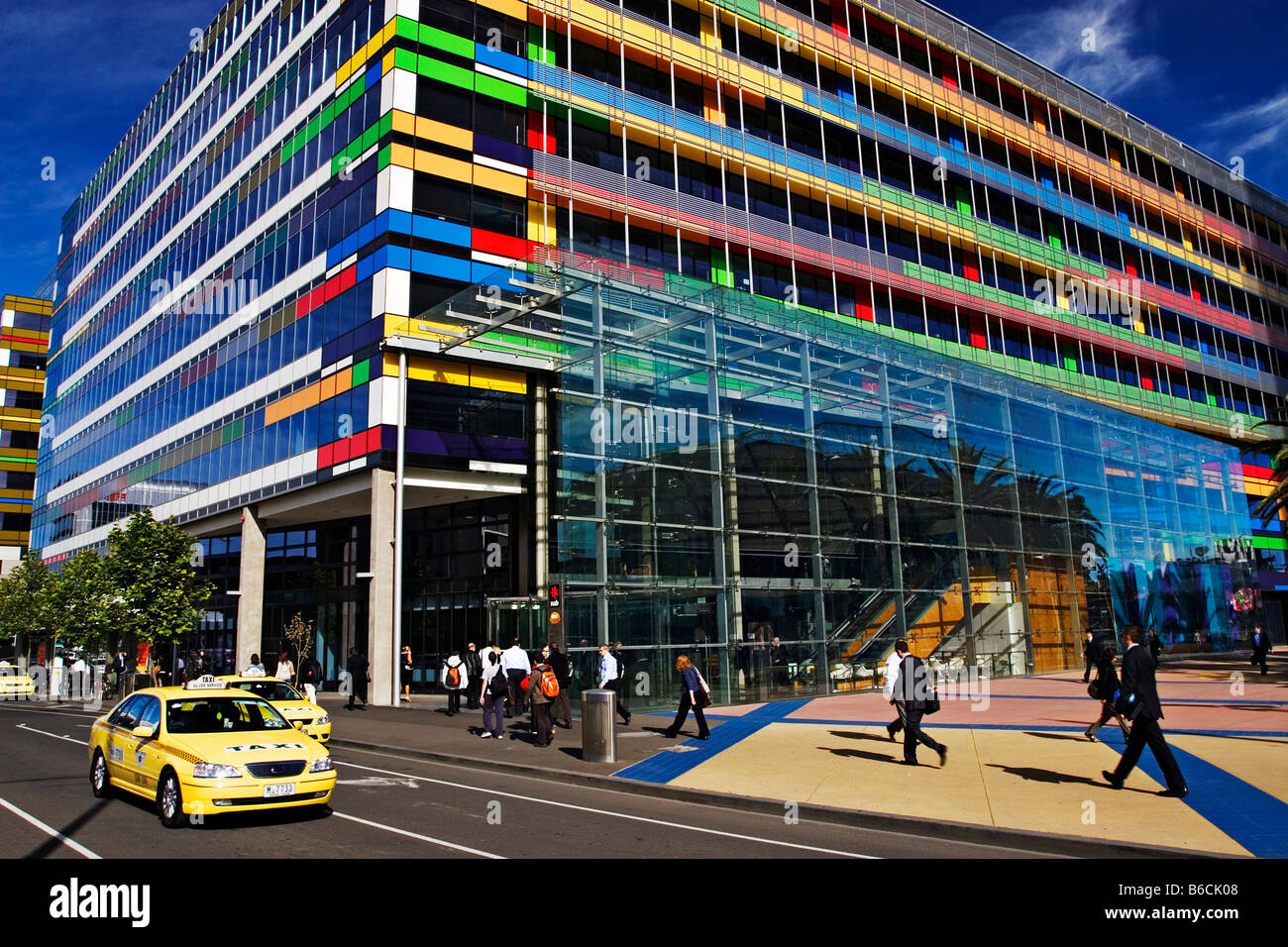 Architecture / un immeuble de bureaux modernes à Melbourne Victoria en Australie. Banque D'Images