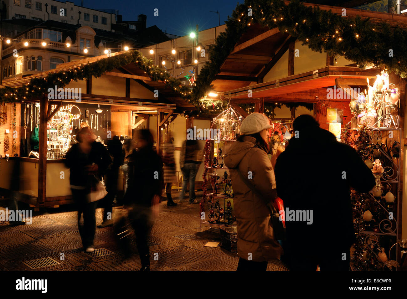 Marché de Noël de Liverpool Banque D'Images