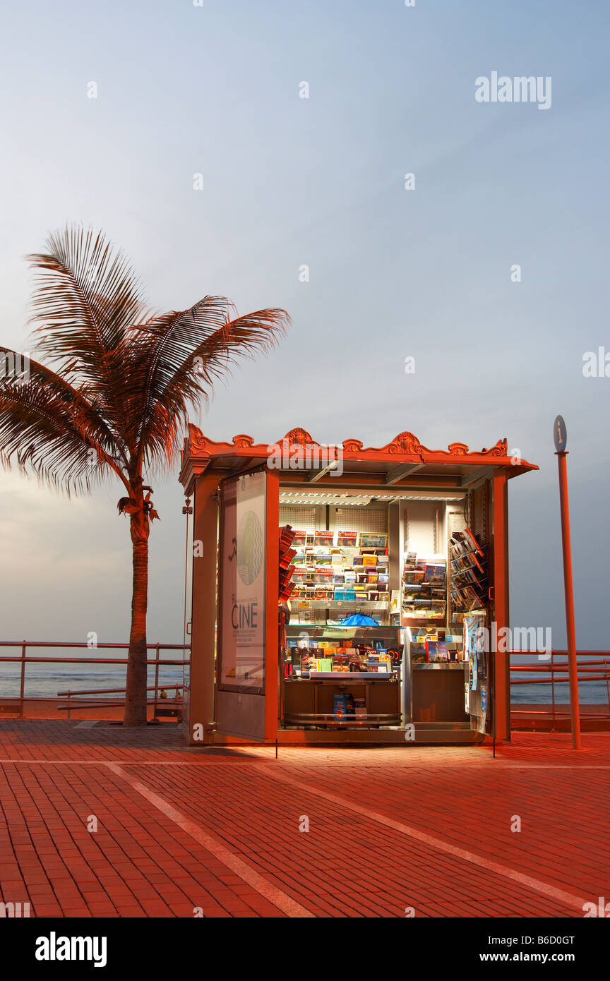 Kiosque d'information Nr Playa de Las Canteras Banque D'Images