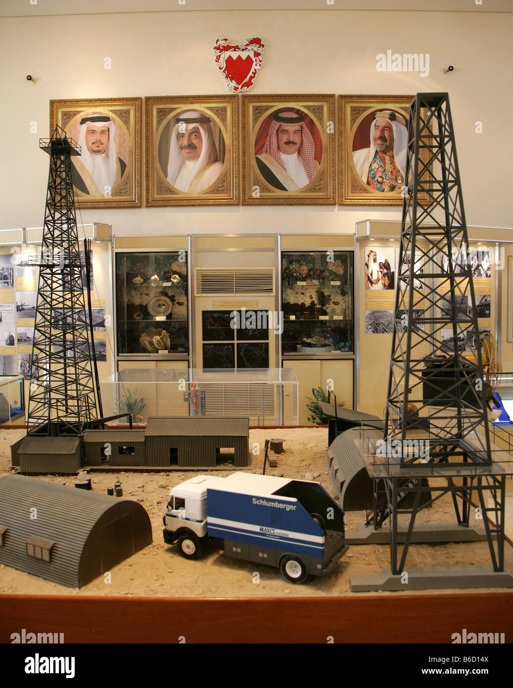 BRN, Bahreïn : pas de puits de pétrole 1, première huile de forage de puits à Bahreïn, aujourd'hui un musée Banque D'Images