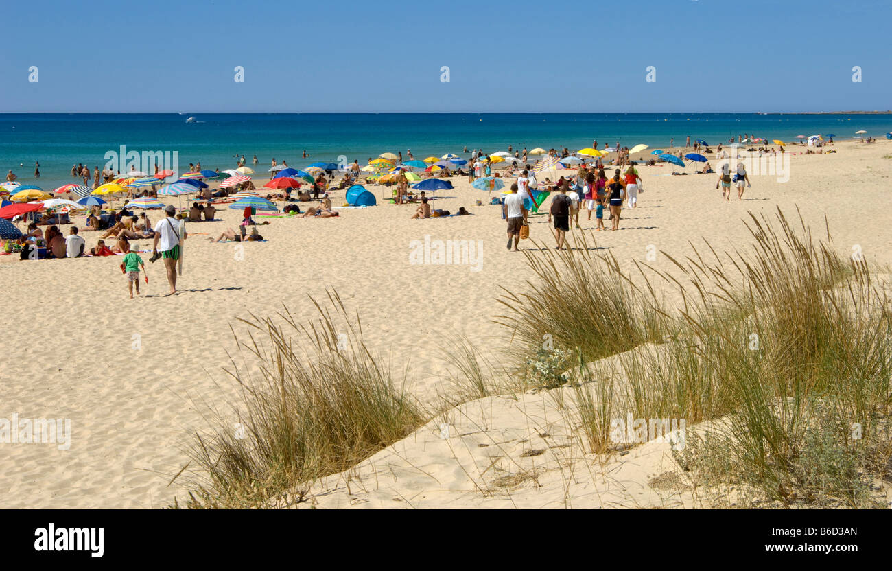 L'Est de l'Algarve (sotavento) près de la plage de Cabanas Tavira Banque D'Images