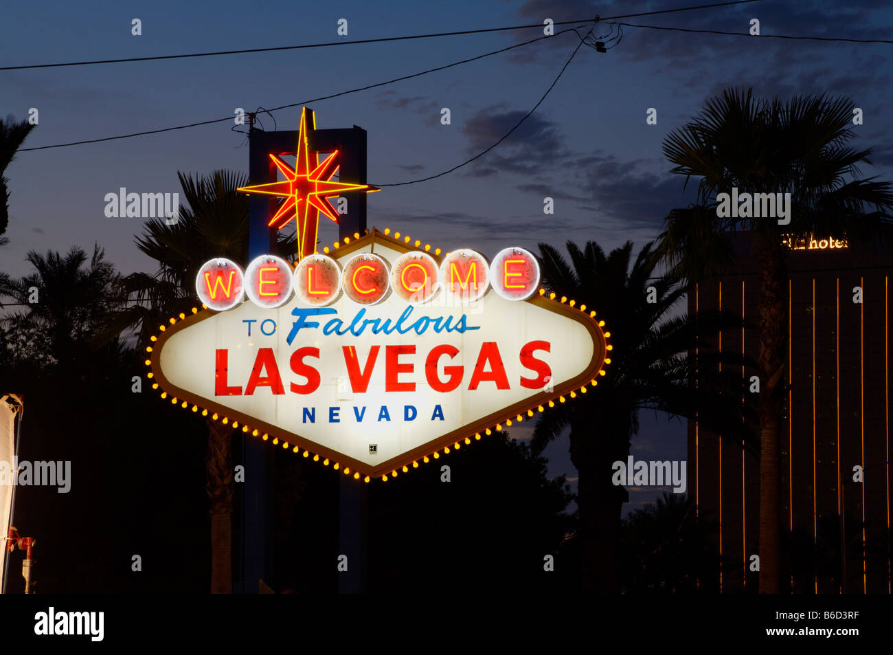 Bienvenue à Las Vegas, Sign Banque D'Images