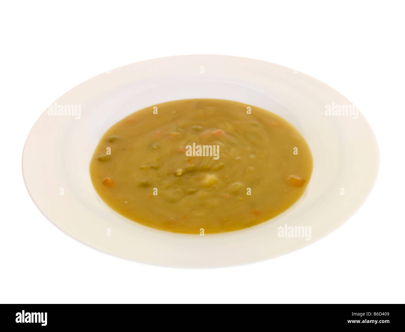Soupe aux pois et jambon dans un bol Banque de photographies et d ...