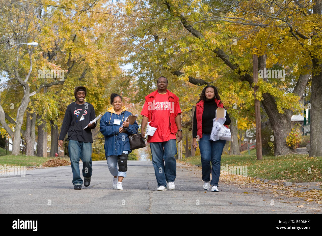 Campagne pour les organisateurs avant l'élection du candidat Banque D'Images