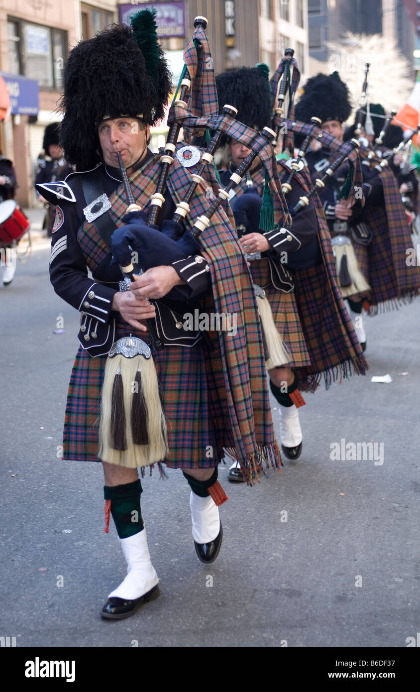 Saint Patrick s Day Parade New York City Banque D'Images