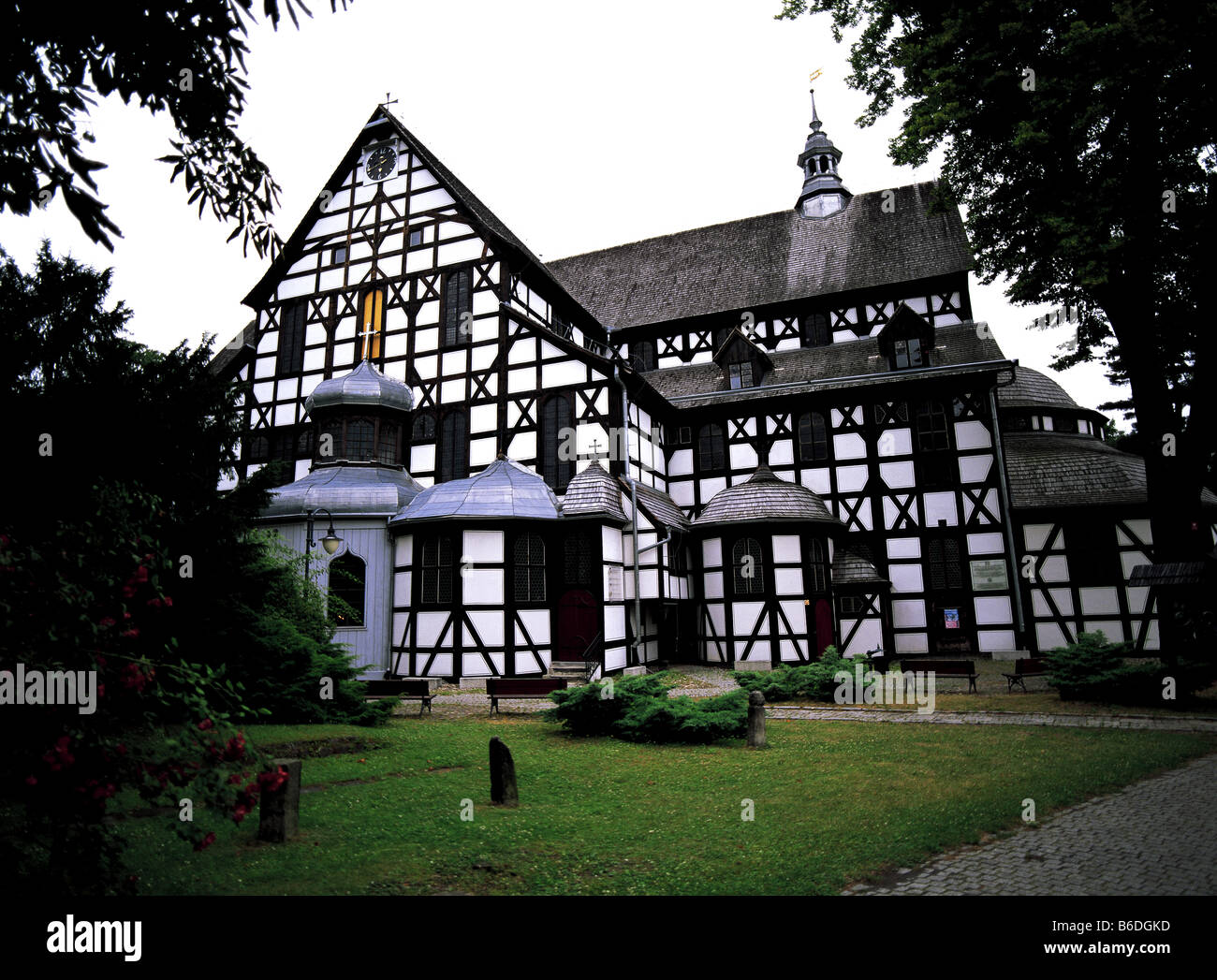 Église en bois de la paix à Swidnica, Pologne Banque D'Images