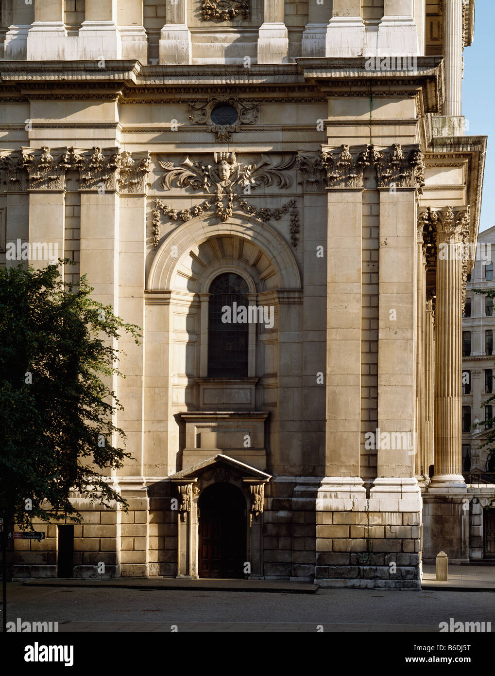 Saint Paul's Cathedral façade sud Banque D'Images