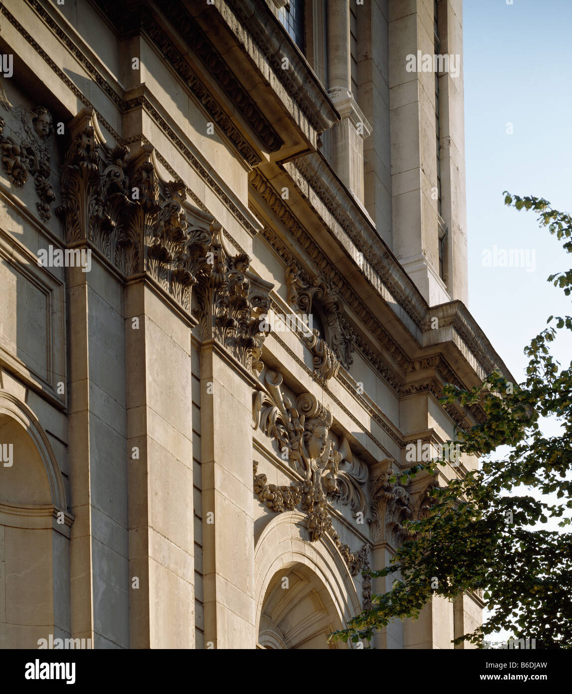 Saint Paul's Cathedral façade sud Banque D'Images