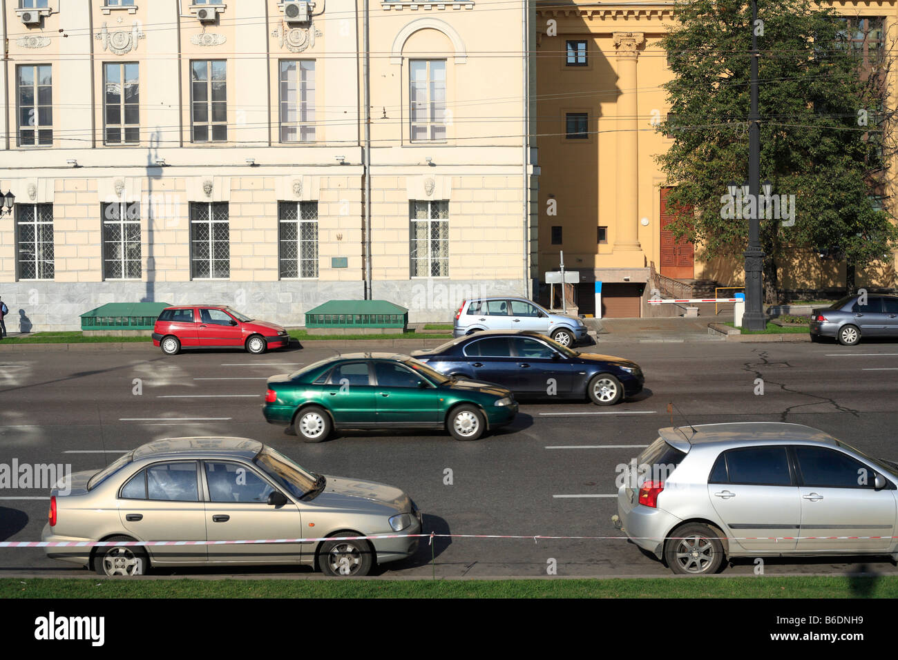 Trafic, Manezh Square, Moscou, Russie Banque D'Images