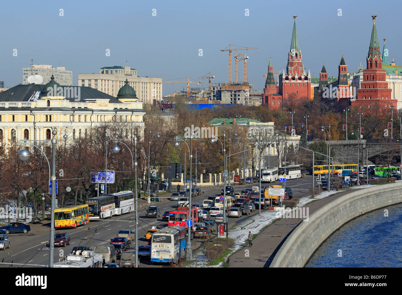 Voir le Kremlin, Moscou, Russie Banque D'Images