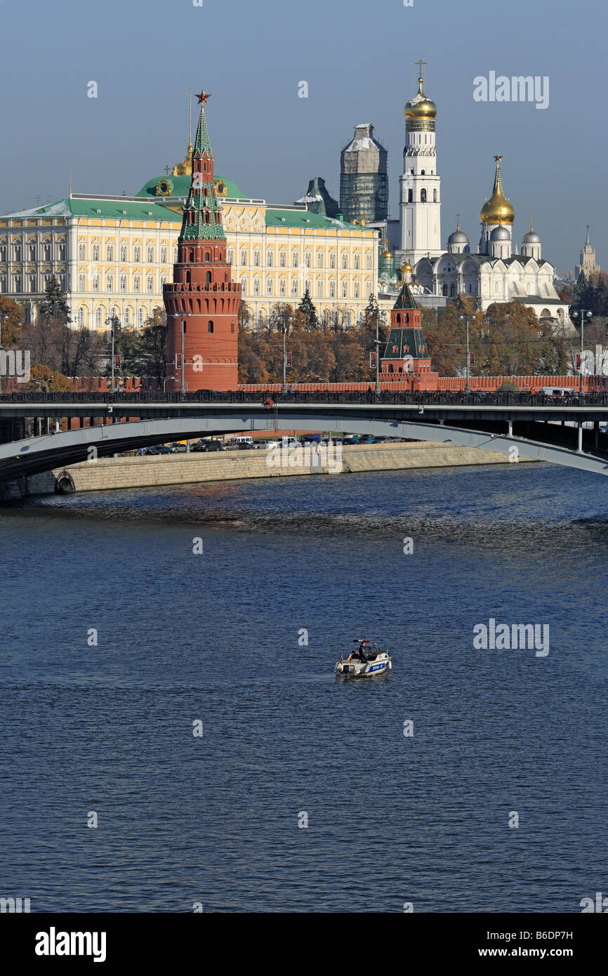 Voir le Kremlin, Moscou, Russie Banque D'Images