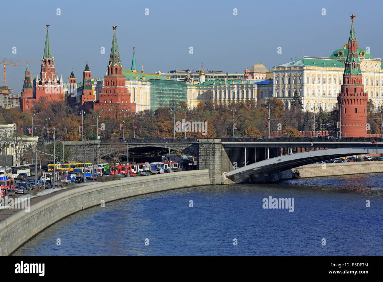 Voir le Kremlin, Moscou, Russie Banque D'Images