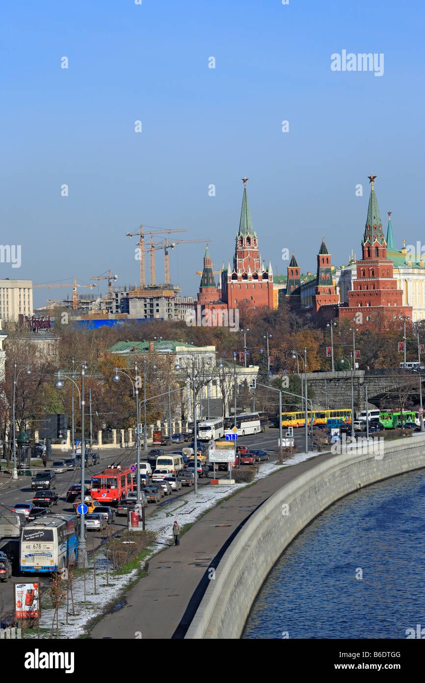 Voir le Kremlin, Moscou, Russie Banque D'Images