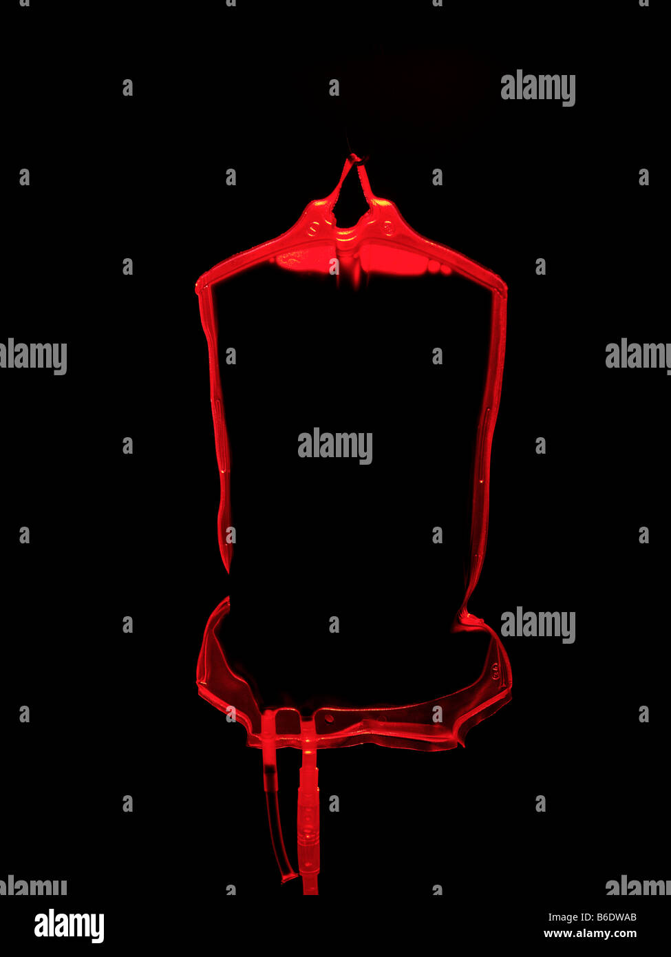 Poche de sang, image abstraite. Banque D'Images