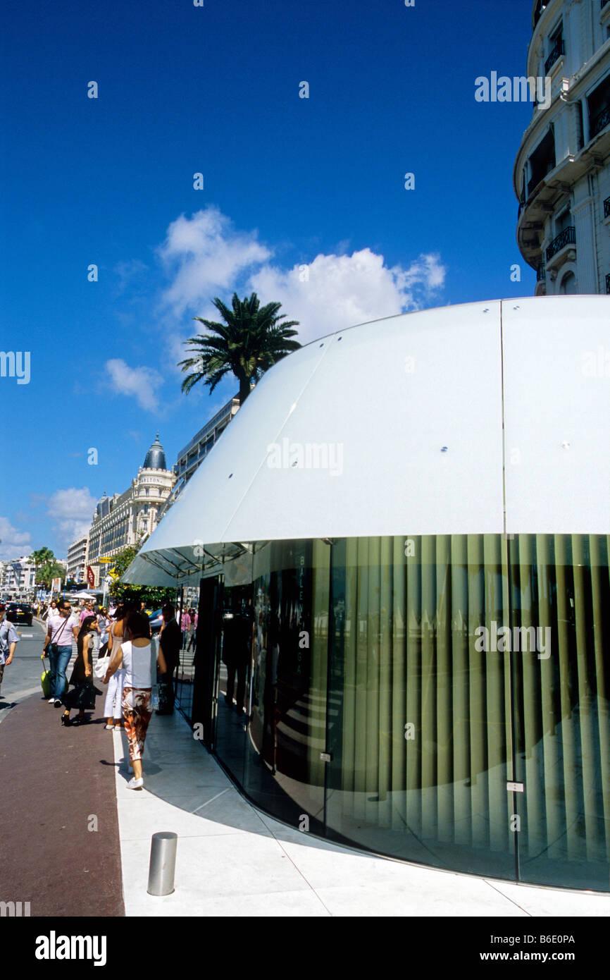Les boutiques de luxe de la Croisette de Cannes city Banque D'Images
