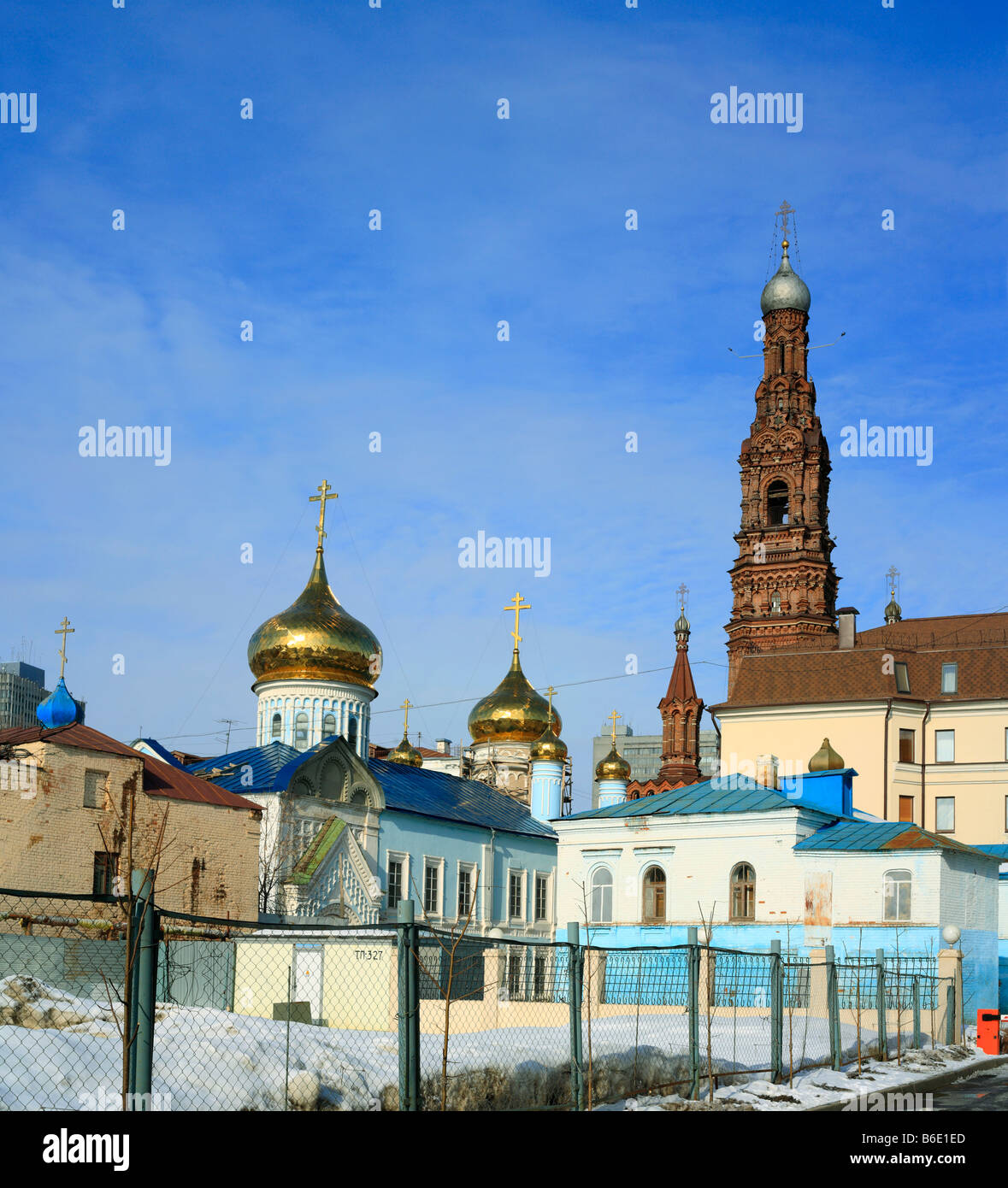 Tall Bell Tower (19ème siècle), Kazan, Tatarstan, Russie Banque D'Images