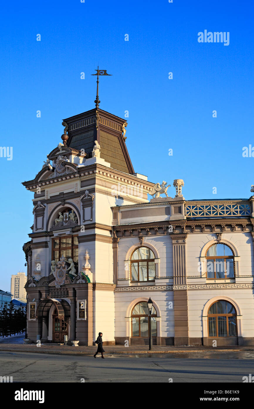 Maison du 19e siècle, Kazan, Tatarstan, Russie Banque D'Images