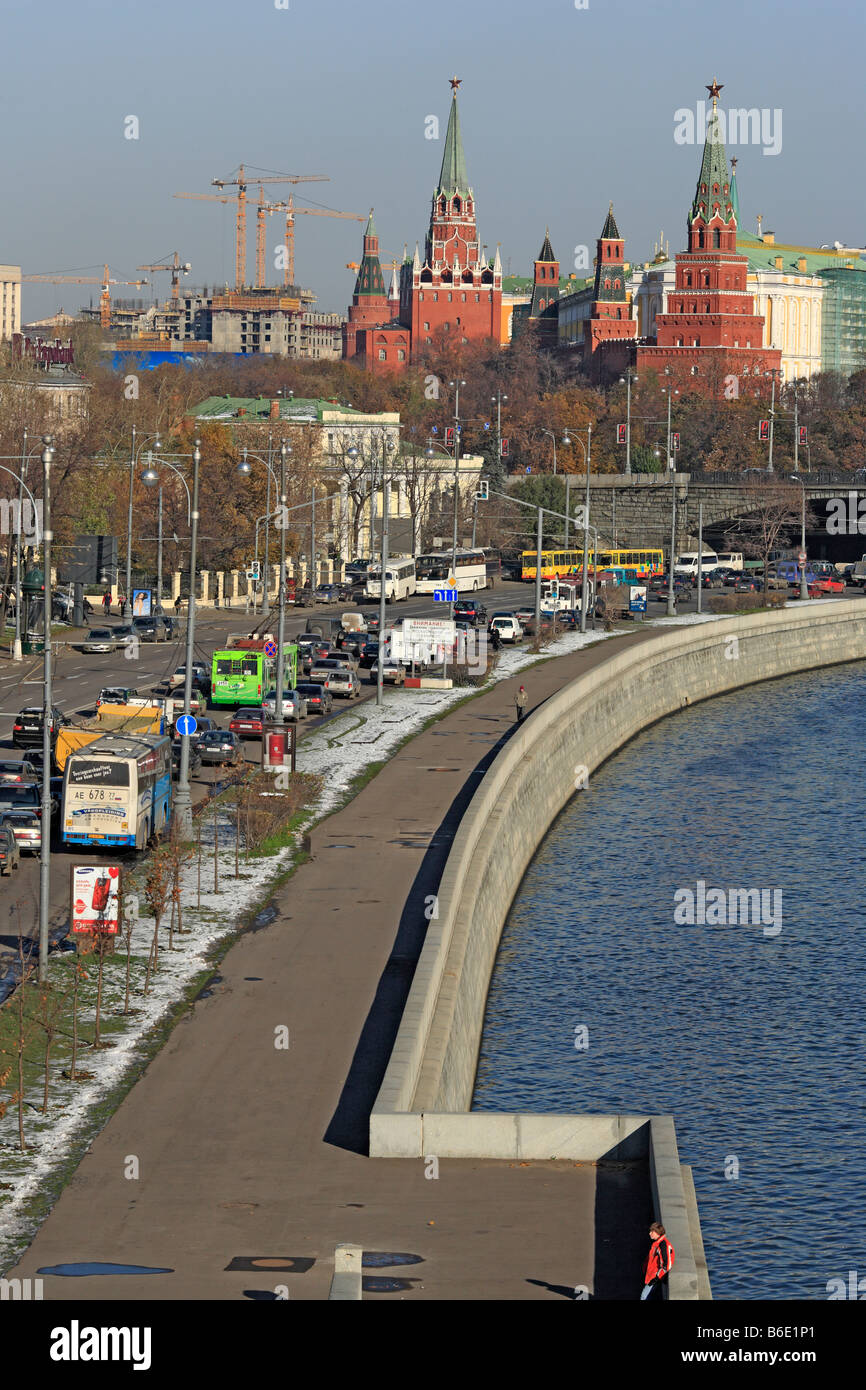Voir le Kremlin, Moscou, Russie Banque D'Images
