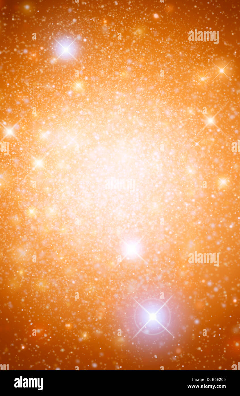 Amas globulaire de l'anomalie, lumineux bluestars appelle blue traînards (en bas à droite et en haut à gauche) Banque D'Images