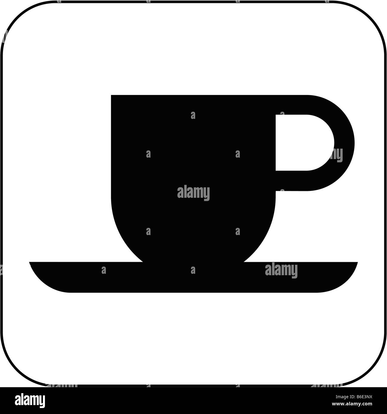 Symbole de la cantine contre fond blanc Banque D'Images