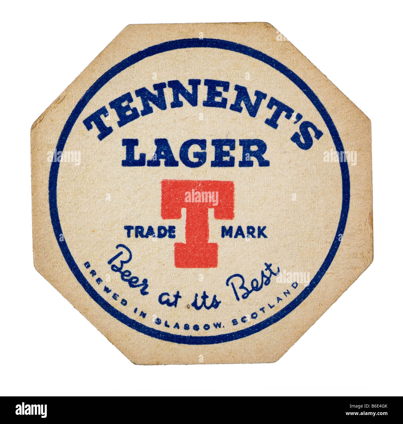 Tennent's lager marque meilleur à son meilleur Banque D'Images