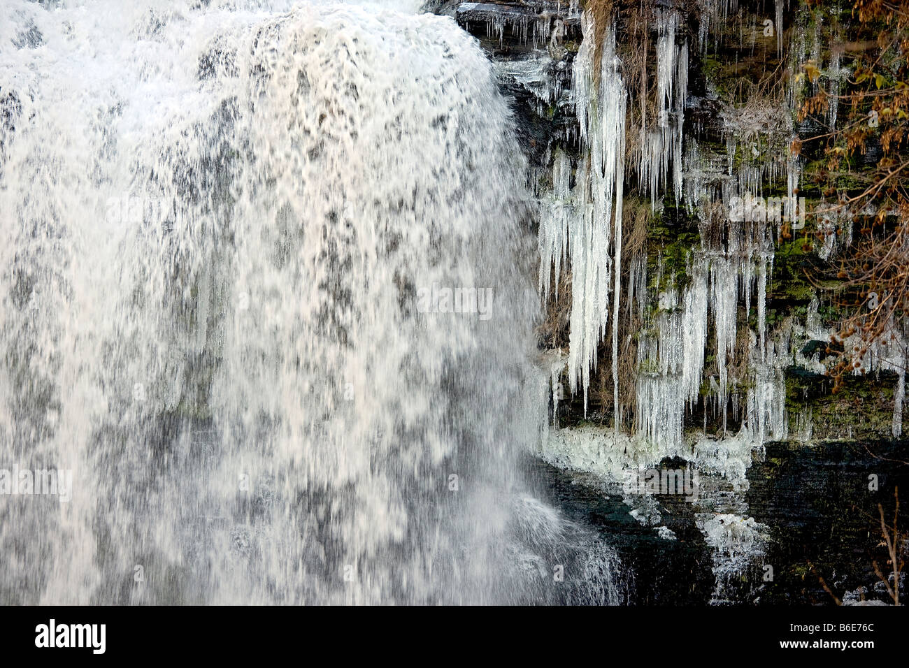 Burgess Falls State Park près de Cookeville Tennessee Les chutes sont sur la chute de l'eau River Banque D'Images