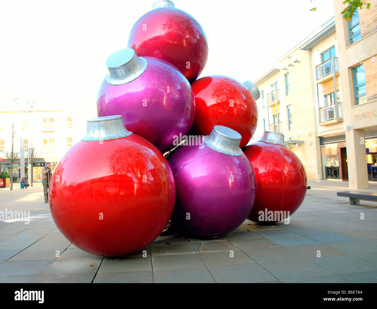 Boules De Noël Géantes 80 Cm Pour Déco Commerciale - Bc-fx - Lot De Décorations Festives