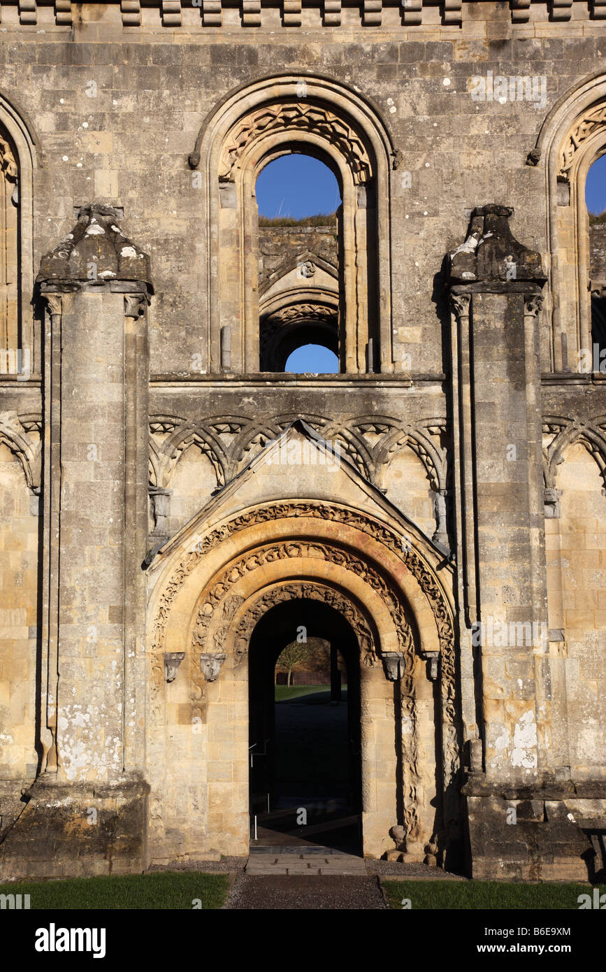 Abbaye de Glastonbury, Lady Chapel, Somerset, Angleterre, Royaume-Uni Banque D'Images