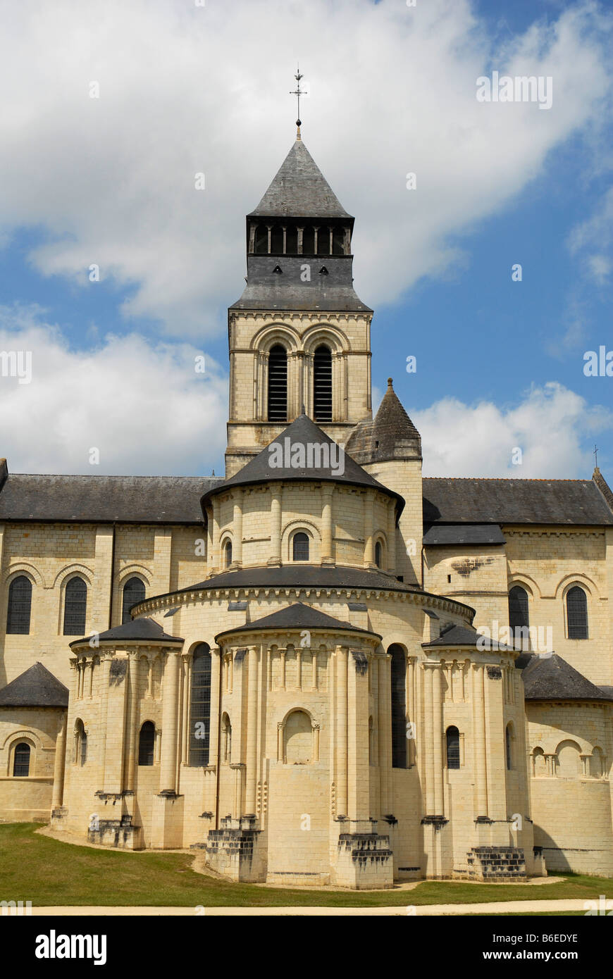 Abbaye Royale de Fontevraud Maine et Loire Anjou France Loire Valley Banque D'Images