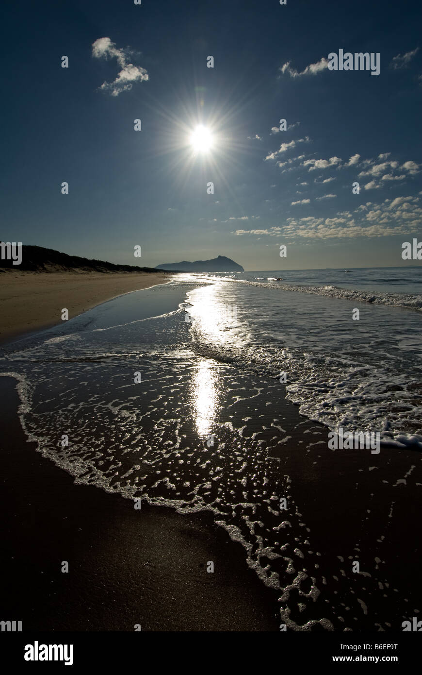 Côte de la mer, dans le Parc National de Circeo en Italie Banque D'Images