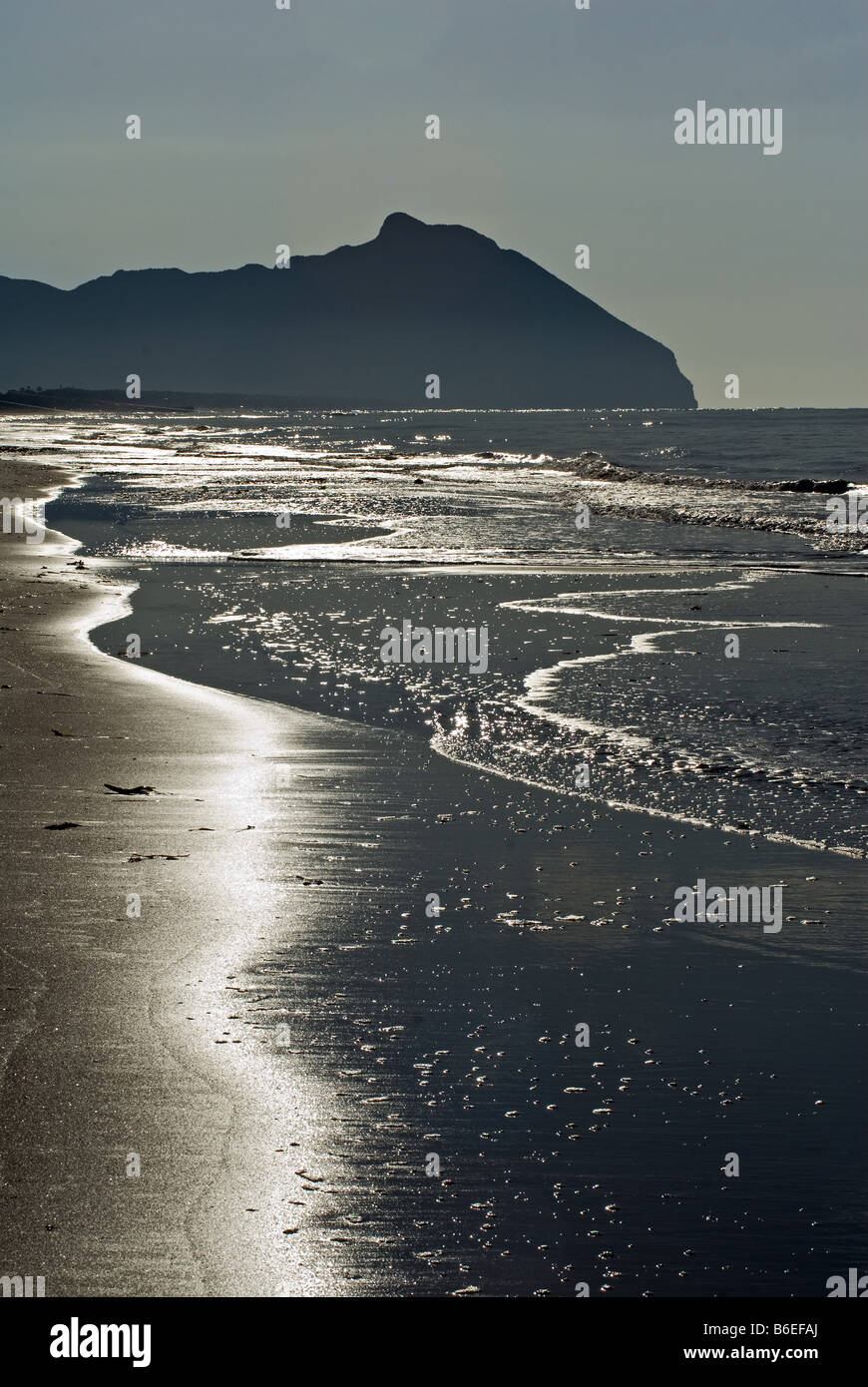 Côte de la mer, dans le Parc National de Circeo en Italie Banque D'Images