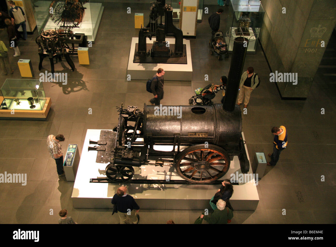 Stephensons Rocket exposée au Science Museum de Londres. (ISO 800) Banque D'Images