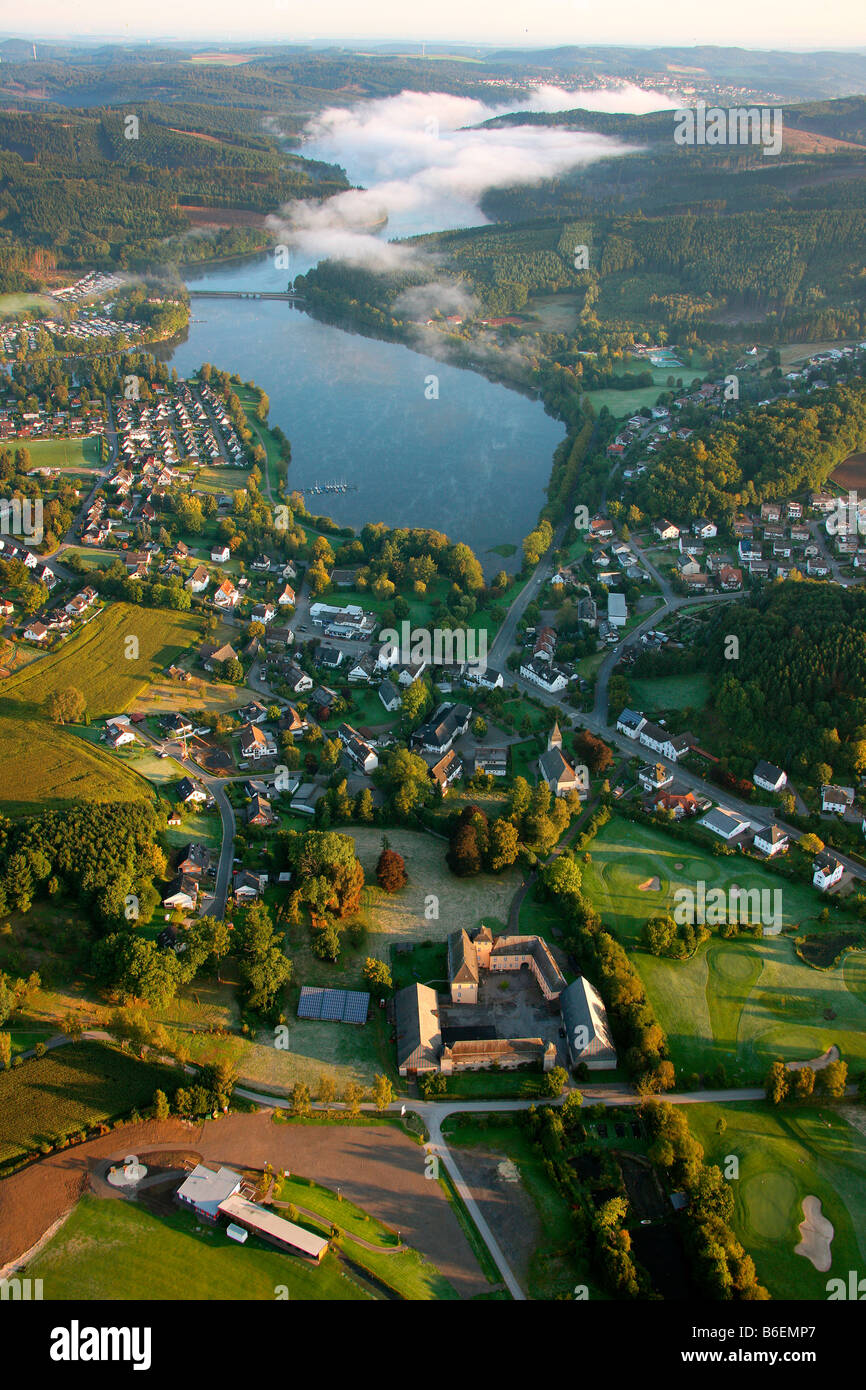Photographie aérienne, Sorpesee, Sundern, Amecke, Illingheim, Sauerland, Nordrhein-Westfalen, Germany, Europe Banque D'Images